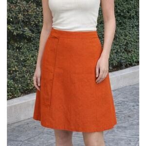 Vintage 1970s Doral Country Club Skorts Red Pleated Skirt Preppy Twee Small